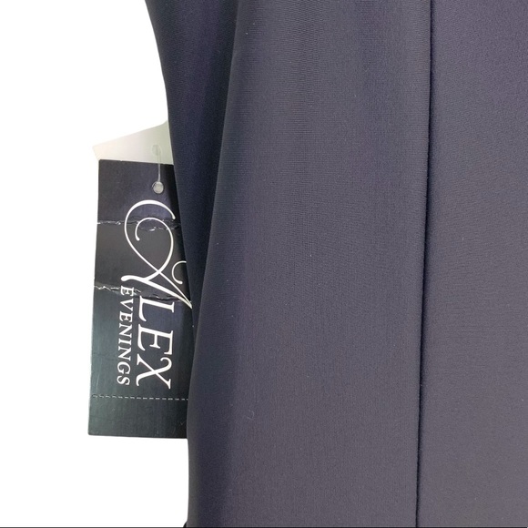 ALEX EVENINGS Jersey Knit Rhinestone Detail Dress - Picture 8 of 12